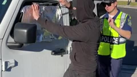 He got busted