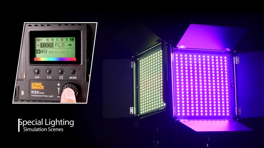 ☀☀☀RGB Led Photography Lighting, Pixel 2 Packs Full Color Led Video Light