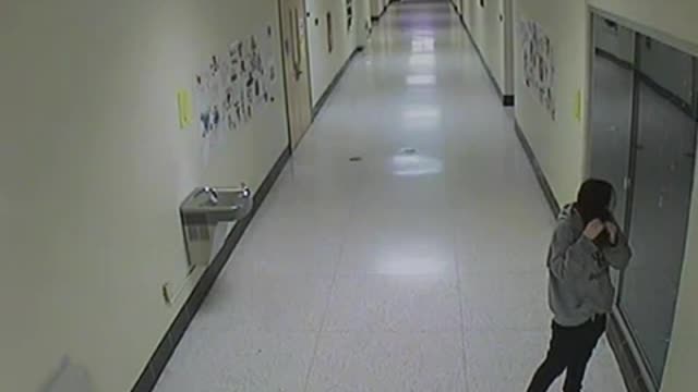 Ghost caught on schools security camera