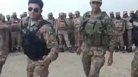 Pak army dancing