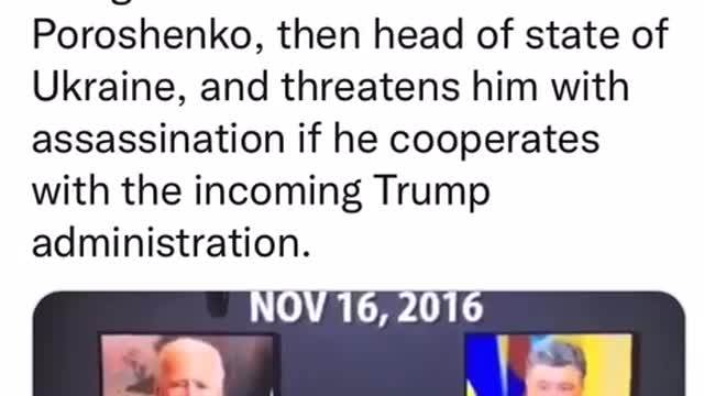 Biden-Poroshenko Phone Call Before 2016 Election