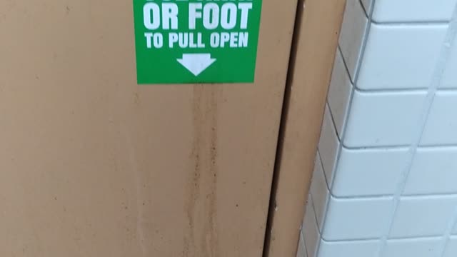 USE ARM OR FOOT TO PULL OPEN?!?!