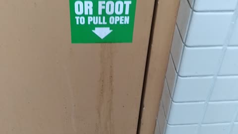 USE ARM OR FOOT TO PULL OPEN?!?!