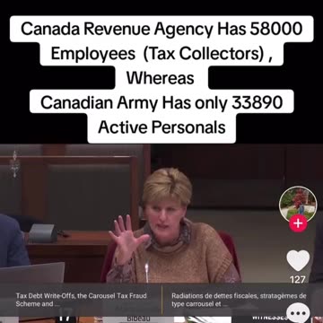 We have more people collecting taxes than we do within our Army