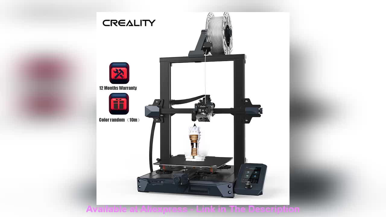 ☀️ Creality 3D Printer Ender-3 S1 Direct Extruder PC Spring Steel Printing Platform Resume Printing