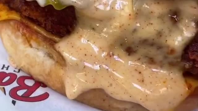 Making Chicken Fried Burgers