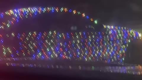 Car Covered In Christmas Lights