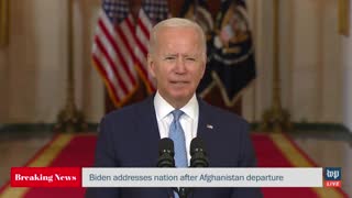 Biden Implies Afghanistan Screw Up Was All Trump's Fault!