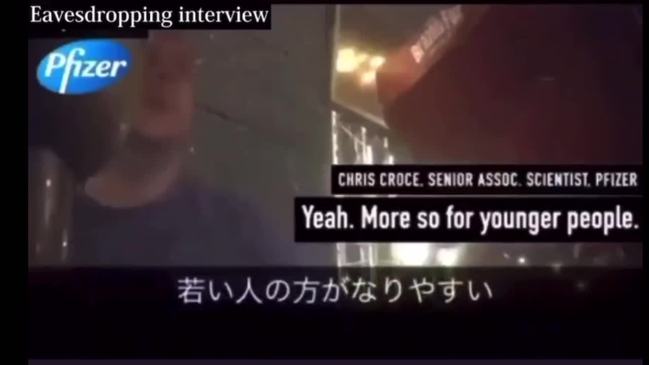 ファイザー社研究員を盗聴インタビュー