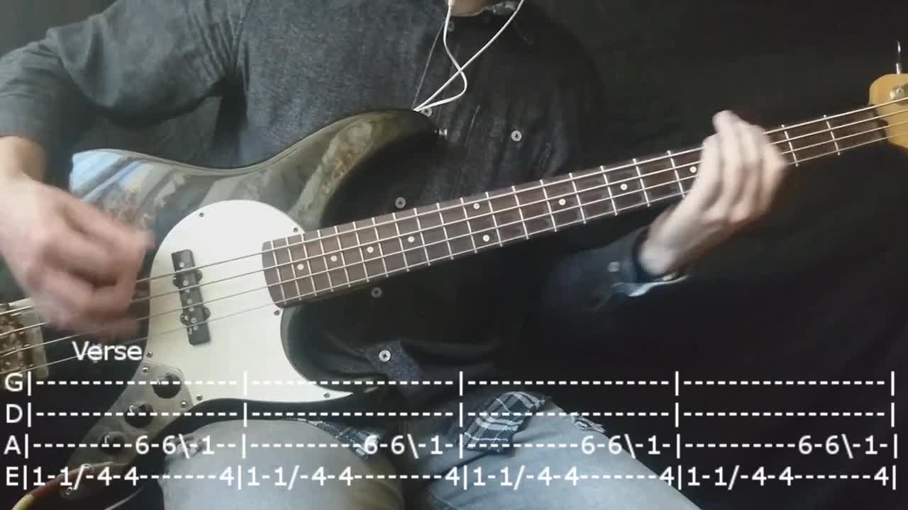Green Day - Boulevard Of Broken Dreams Bass Cover (Tabs)