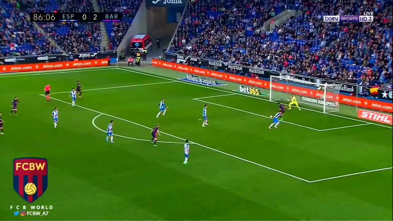 El segundo gol de Suarez vs Espanyol