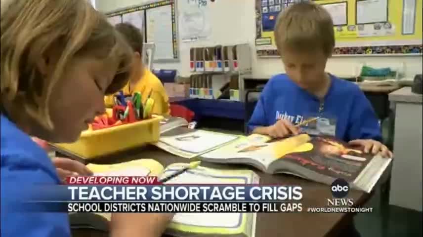 Teacher shortages increase across US(2)