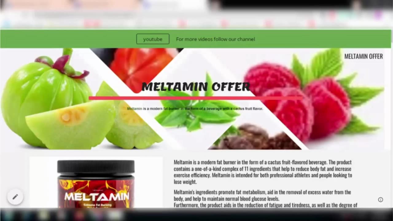 🔥 Unleash Your Ultimate Body Transformation with Meltamin Extreme Fat Burning Drink! 🔥