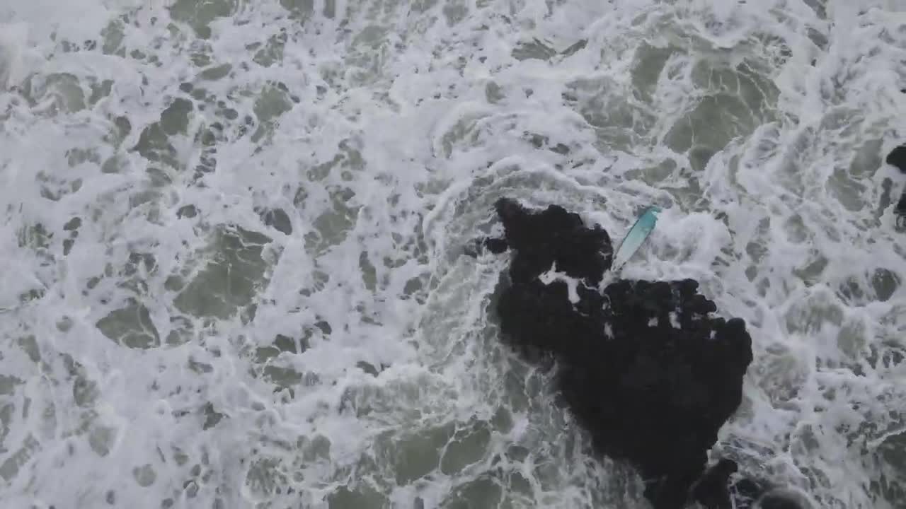 BIG Mavericks Crash and Rescue - Grant “Twiggy” Baker loses board after being rescued and towed away