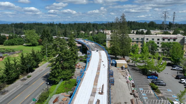 Light Rail Construction in Federal Way, WA