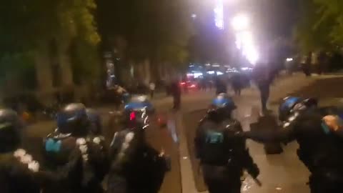 Riots breakout after The French election