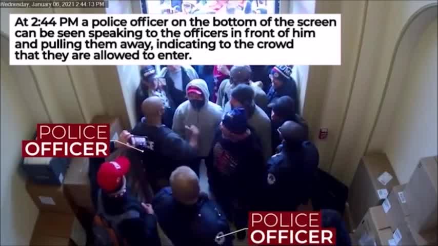 And We Know - Jan 6 Surveillance video show Capital police allow protesters to enter the building