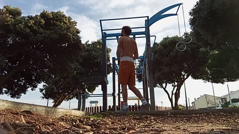 Trying To Do The IMPOSSIBLE Climb The Whole Calisthenics Park