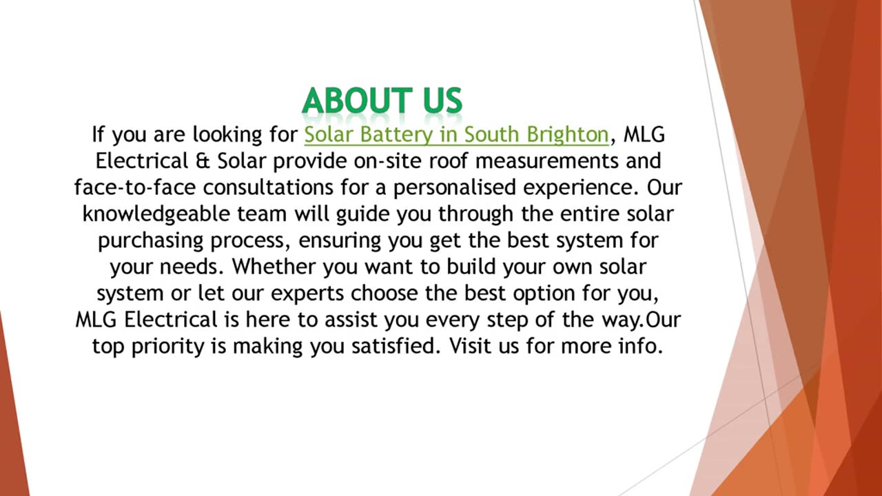 If you are looking for Solar Battery in South Brighton