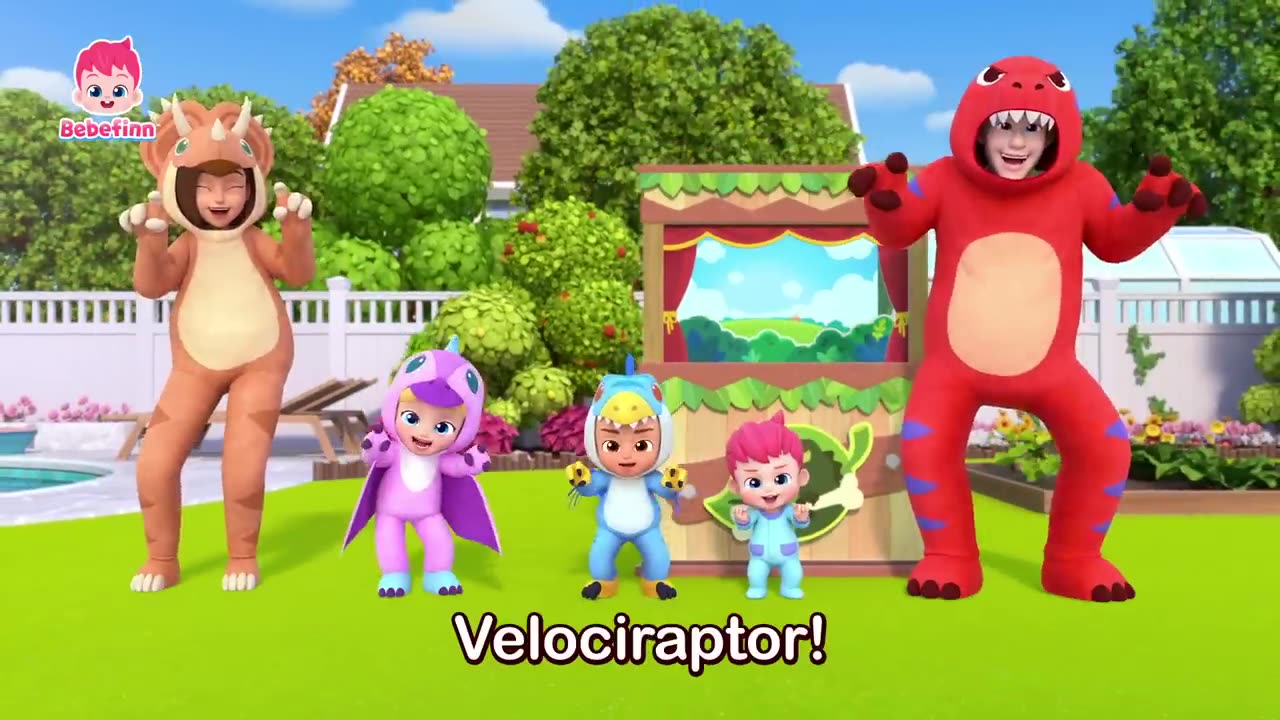 Dino Finger Family & Bebefinn Nursery Vần điệu cho trẻ em