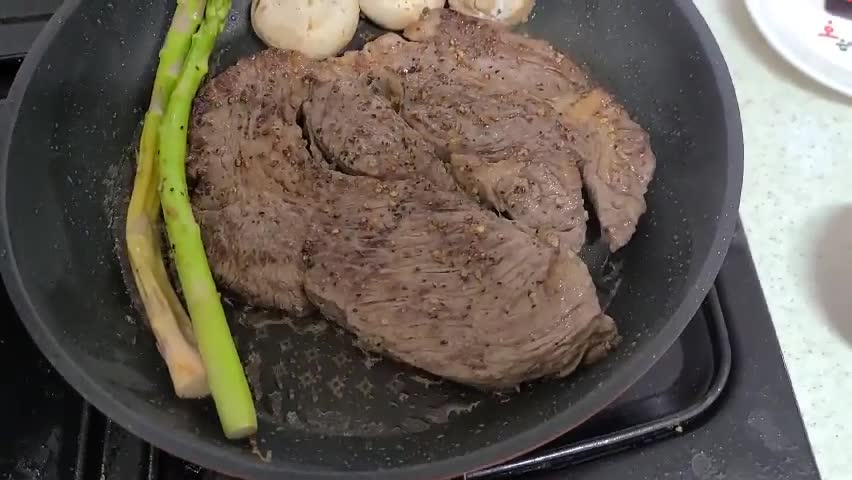 Korean stlye home made steak