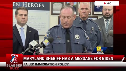 Maryland Sheriff Has A Message For Biden