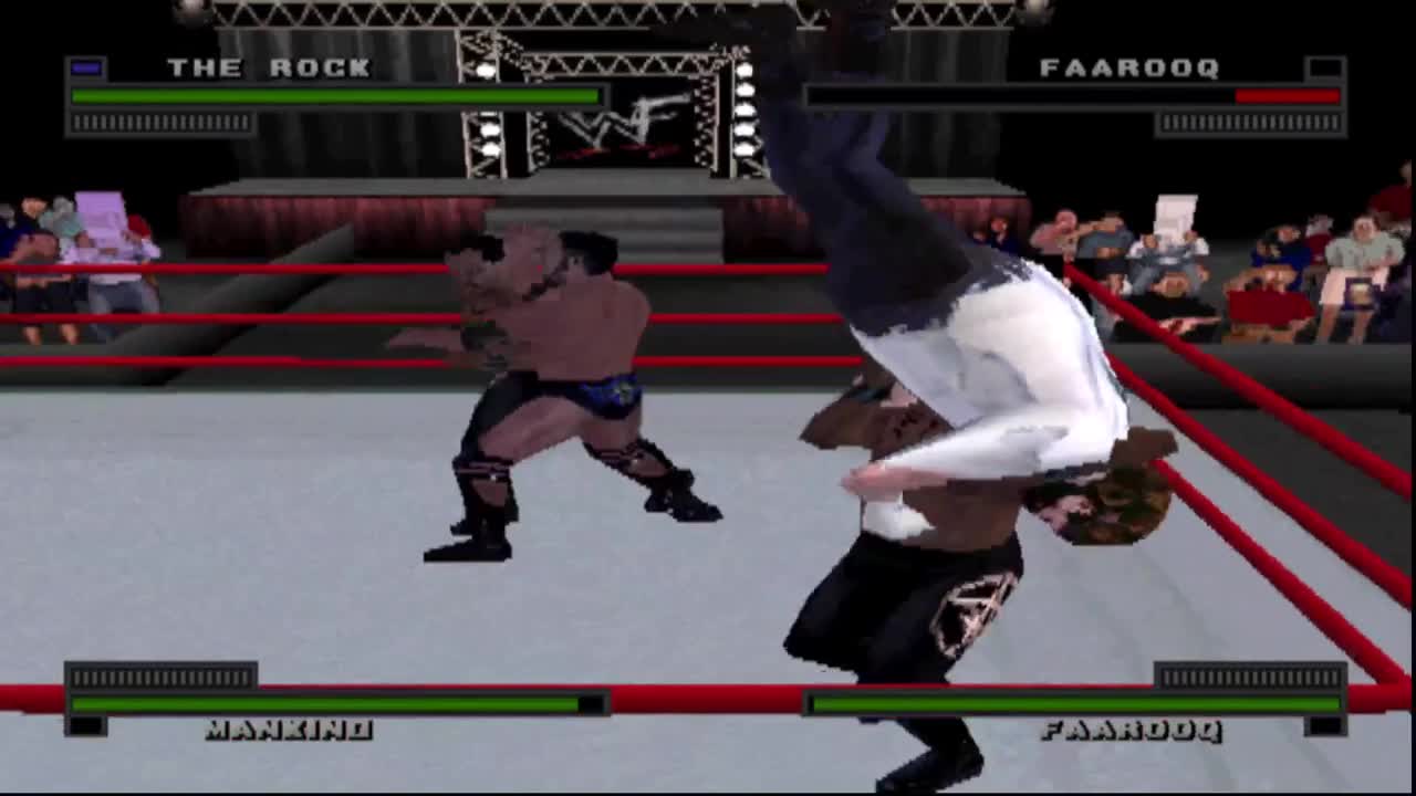 WWF Attitude PS1: Tornado match #9