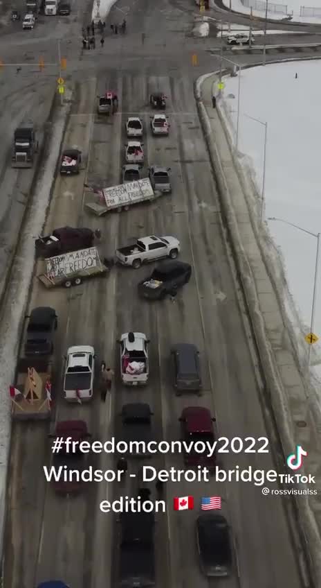 Truckers Windsor Detroit Bridge!