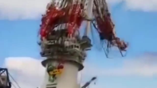 Big crane collapsed