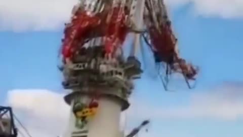 Big crane collapsed