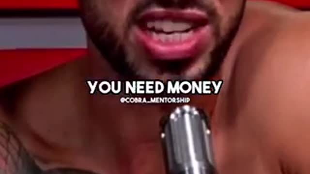 Why money is important Andrew Tate
