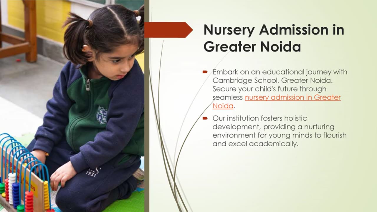 nursery admission in greater noida