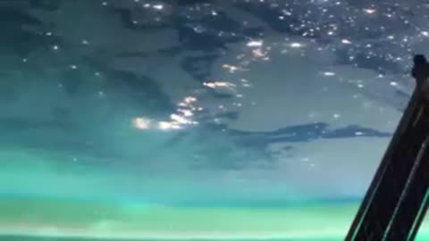 "Astounding Views: Northern Lights from the International Space Station!"