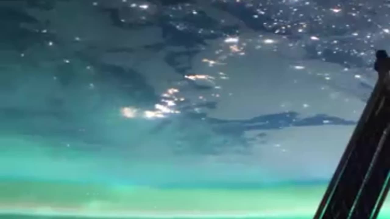 "Astounding Views: Northern Lights from the International Space Station!"