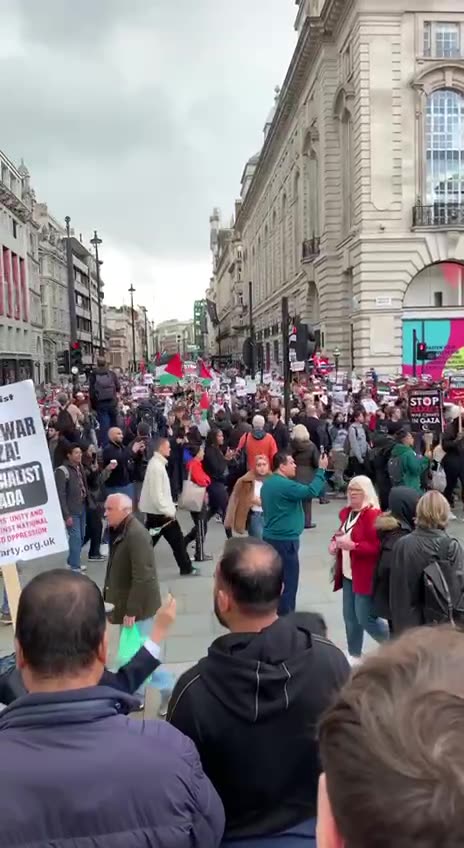 Palæstina-demo i London 21-10-2023