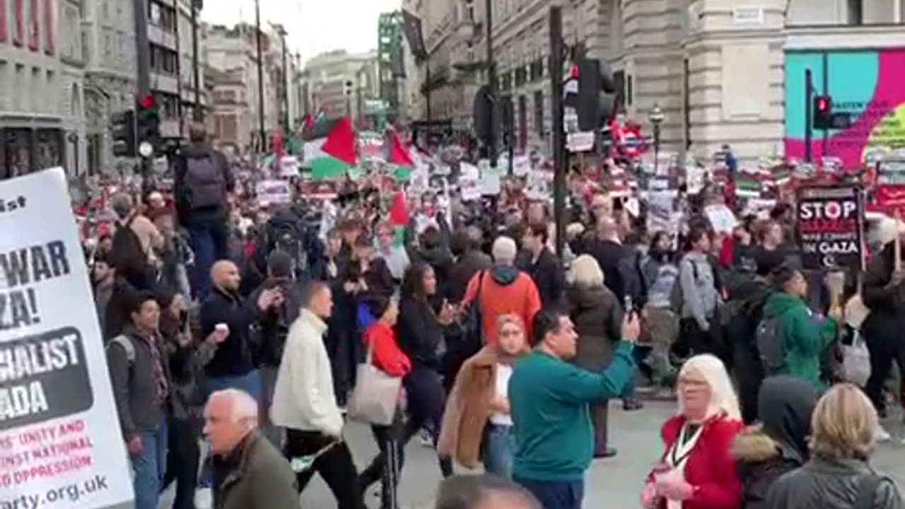 Palæstina-demo i London 21-10-2023