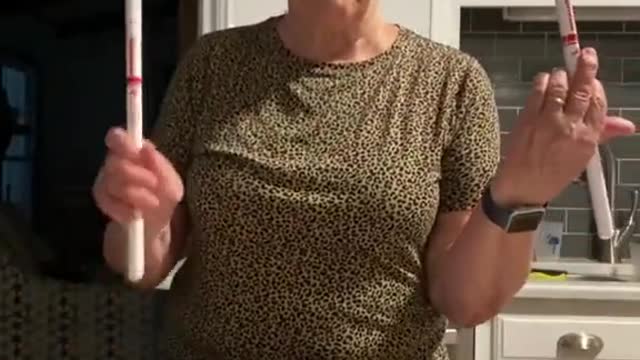 This grandma is going to teach us how to play a drum roll