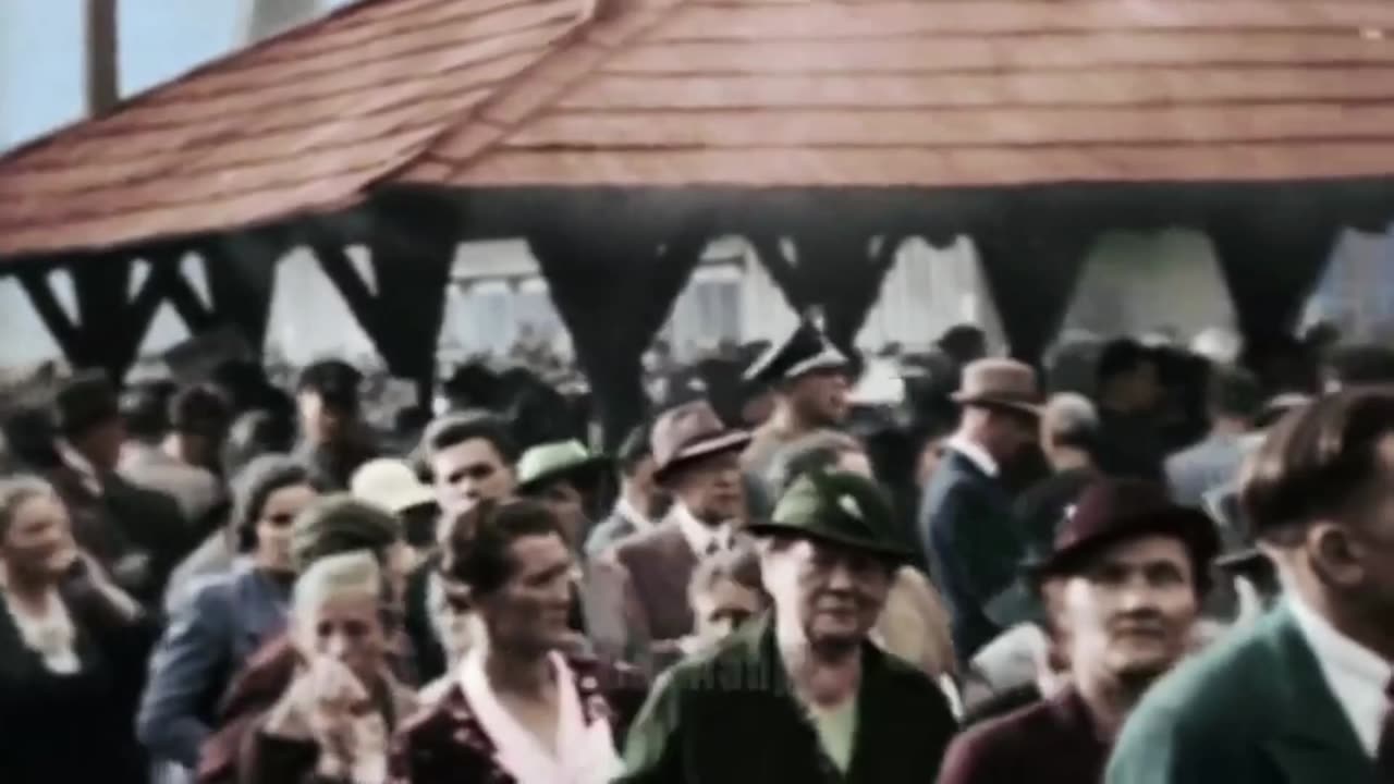 WW2 : HITLER BEGINS BUILD UP ( IN COLOR )