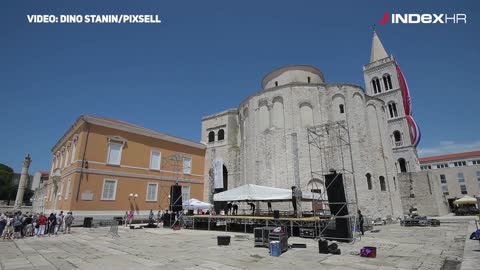 Zadar: Na Forumu traju posljednje pripreme za doček vatrenih
