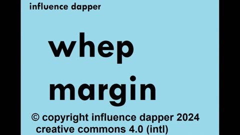 INFLUENCE DAPPER - WHEP MARGIN