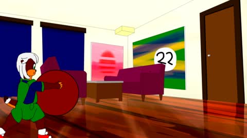 Lanny runs for a ball