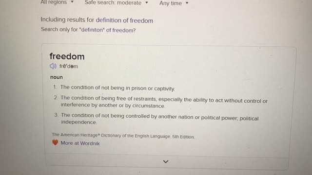 Safety vs FREEDOM