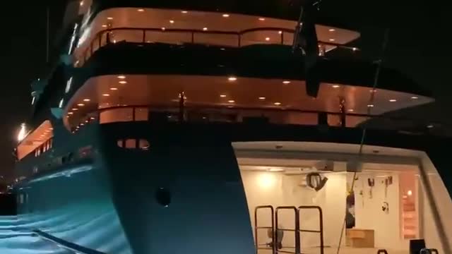 Luxury cruise at night, very cool