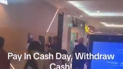 Australians today are withdrawing cash & using it to pay wherever possible