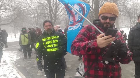 Toronto freedom march footage, March 12, 2022