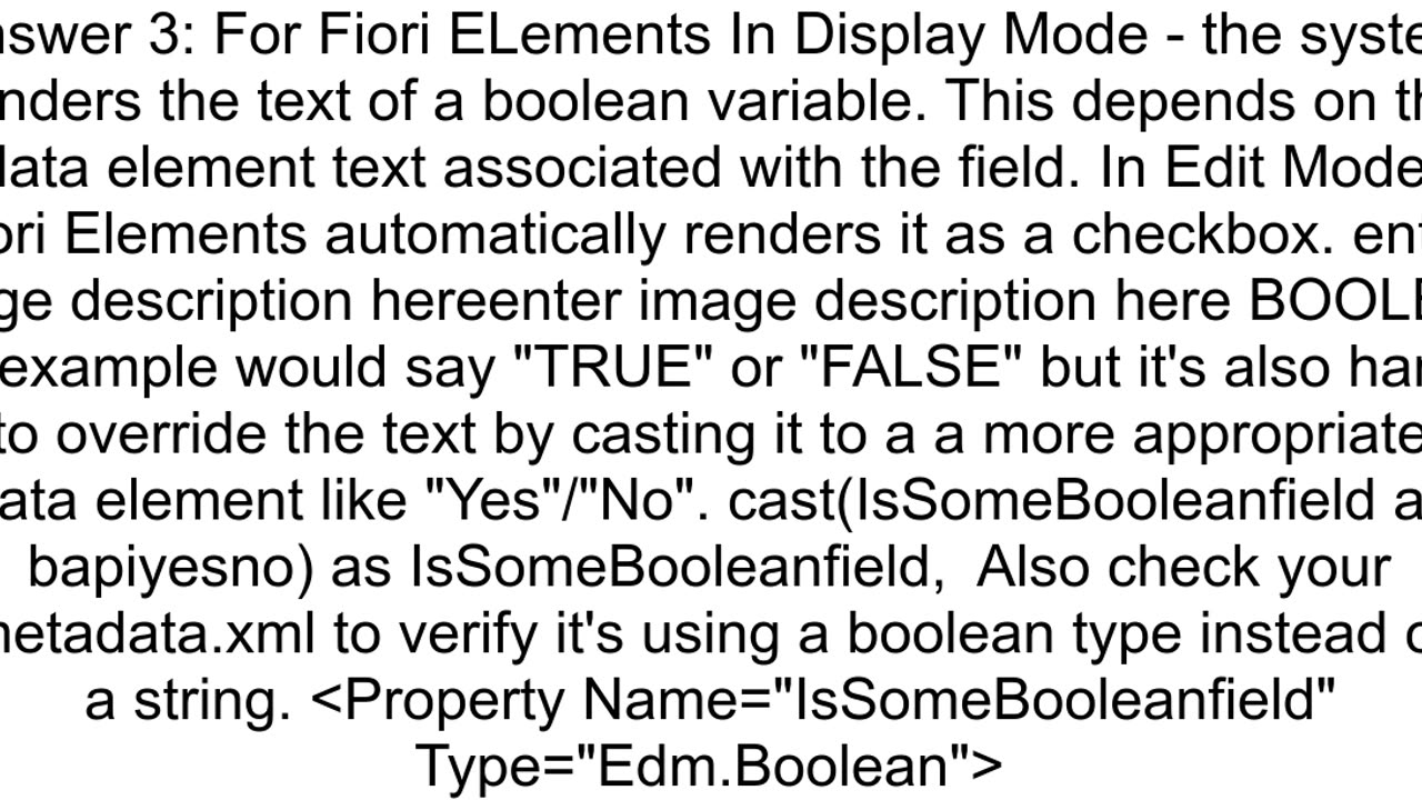 Fiori Element Checkbox in a table