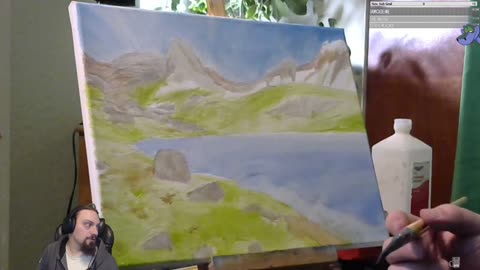 Mountain lake timelapse 1st layer