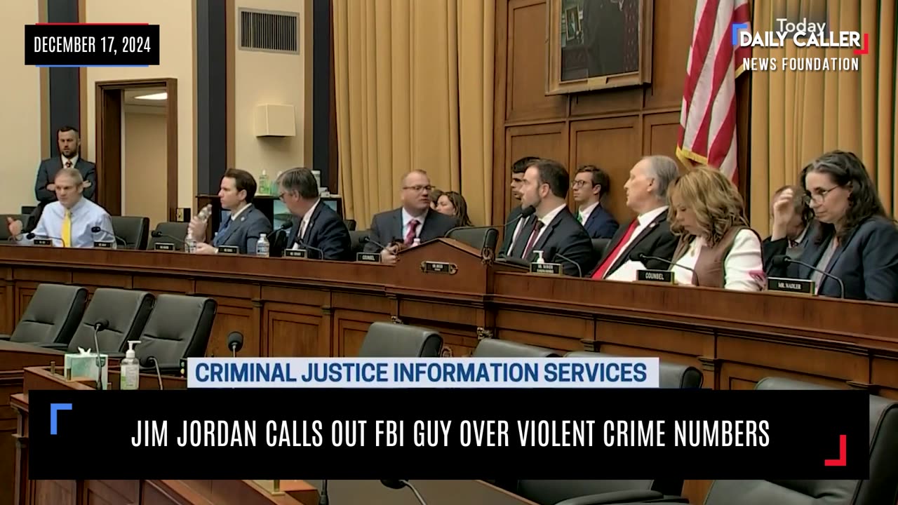 Rep. Jim Jordan CALLS OUT FBI Deputy Assistant Director, Timothy Ferguson, Over Crime Statistics