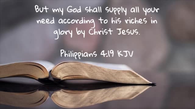 Philippians 4:19 KJV | God Meets Our Needs