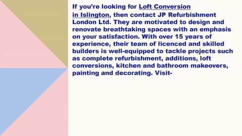 Best Loft Conversion in Islington